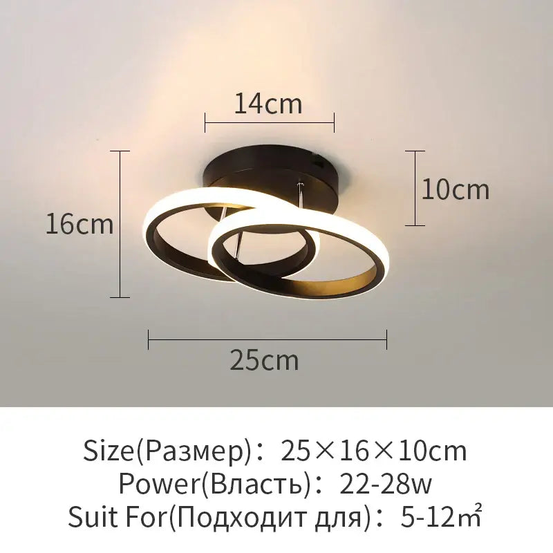 White Surface Ceiling Light