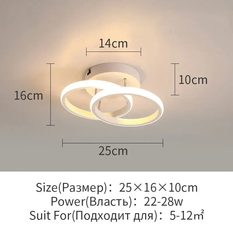 White Surface Ceiling Light