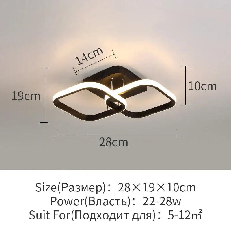 White Surface Ceiling Light
