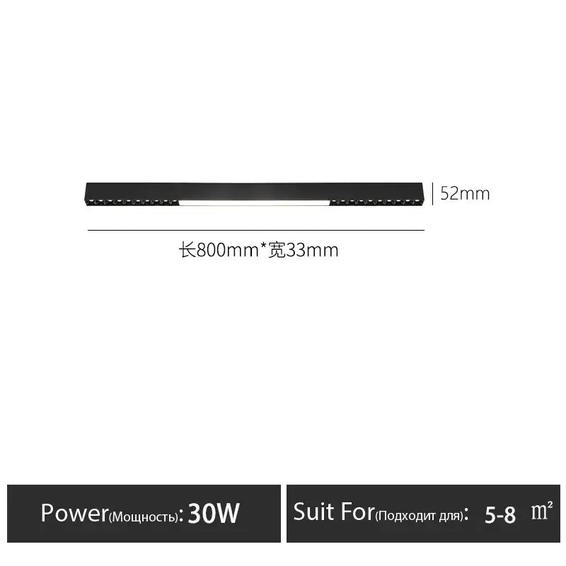 Black Surface Ceiling Light