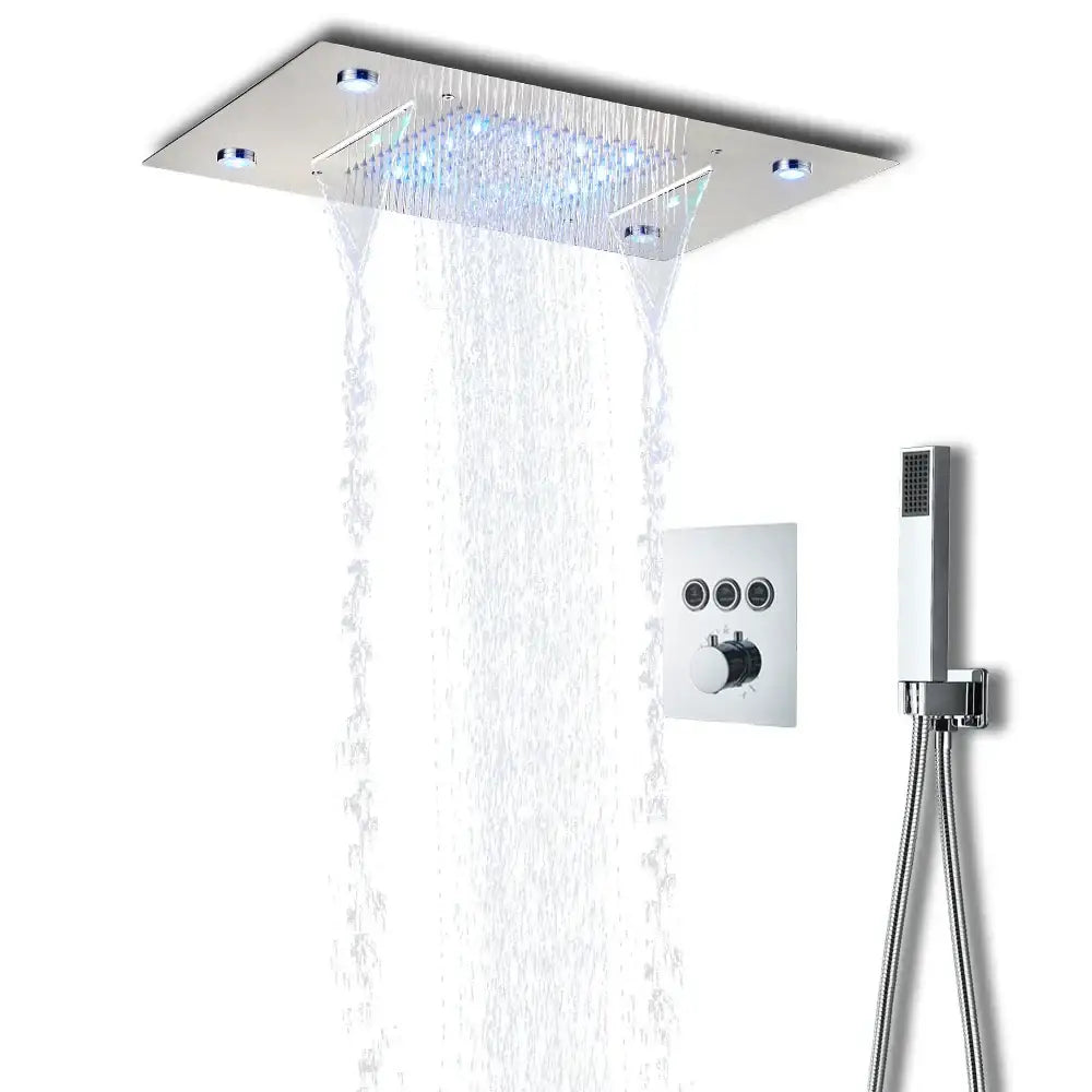 Black LED Shower System