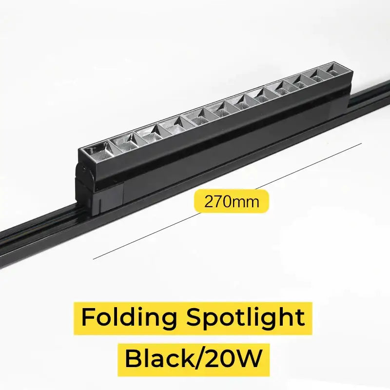 Black LED Track Light Rail Set Design