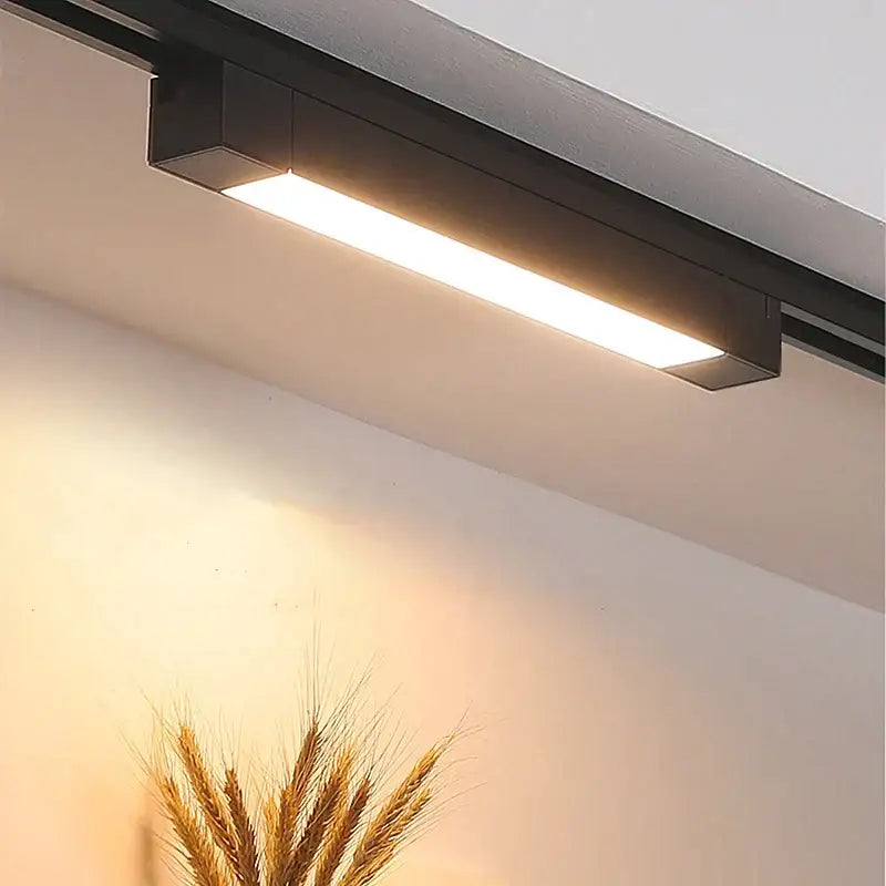 Black LED Track Light Rail Set Design