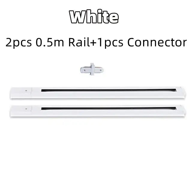 Black LED Track Light Rail Set Design