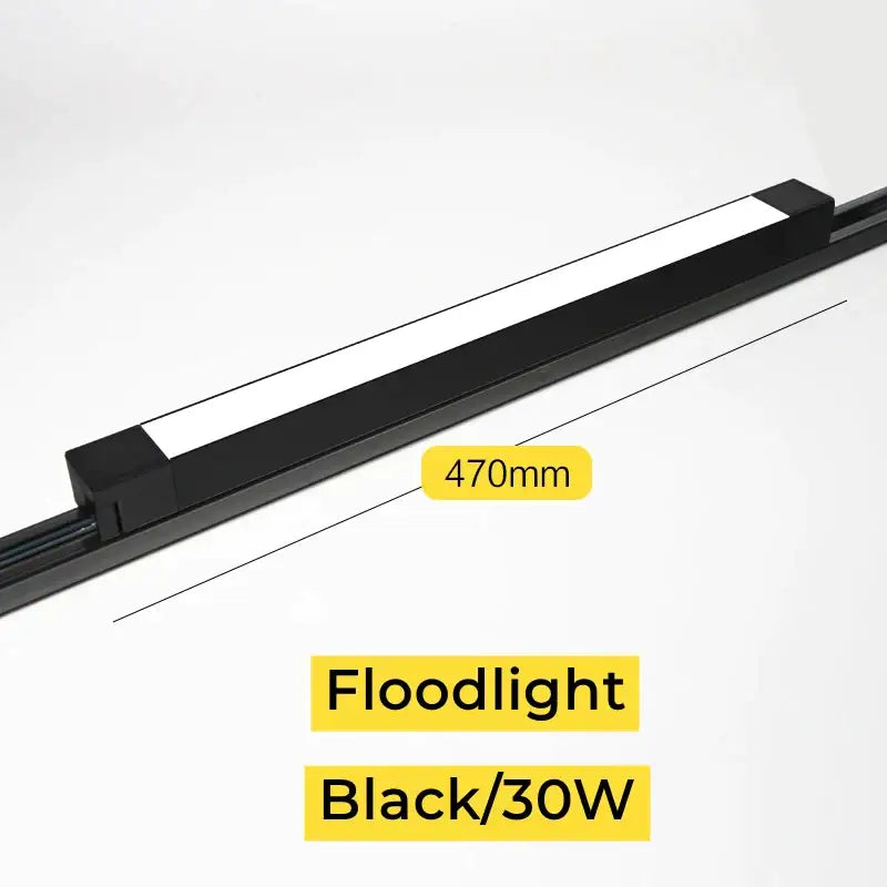 Black LED Track Light Rail Set Design