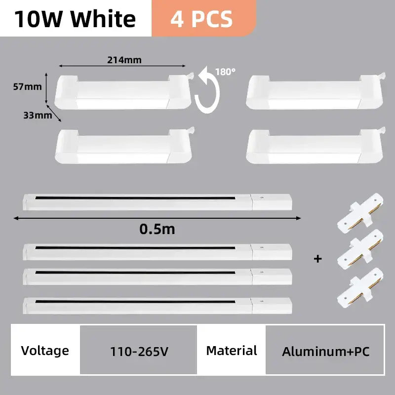 Black Track Light Set