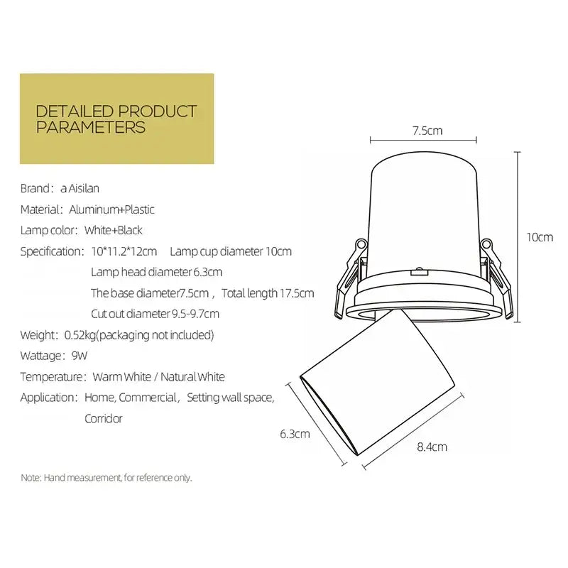Black Transformer Downlight