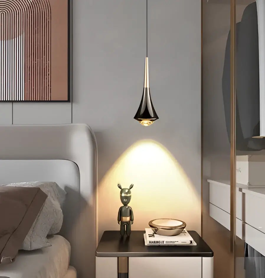 Chrome Wood Chandelier