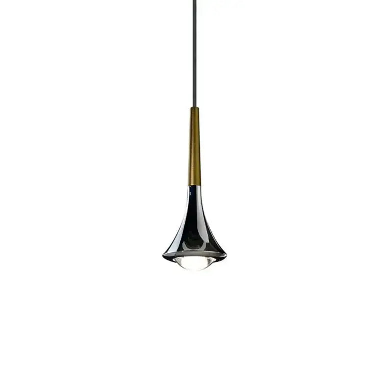 Chrome Wood Chandelier