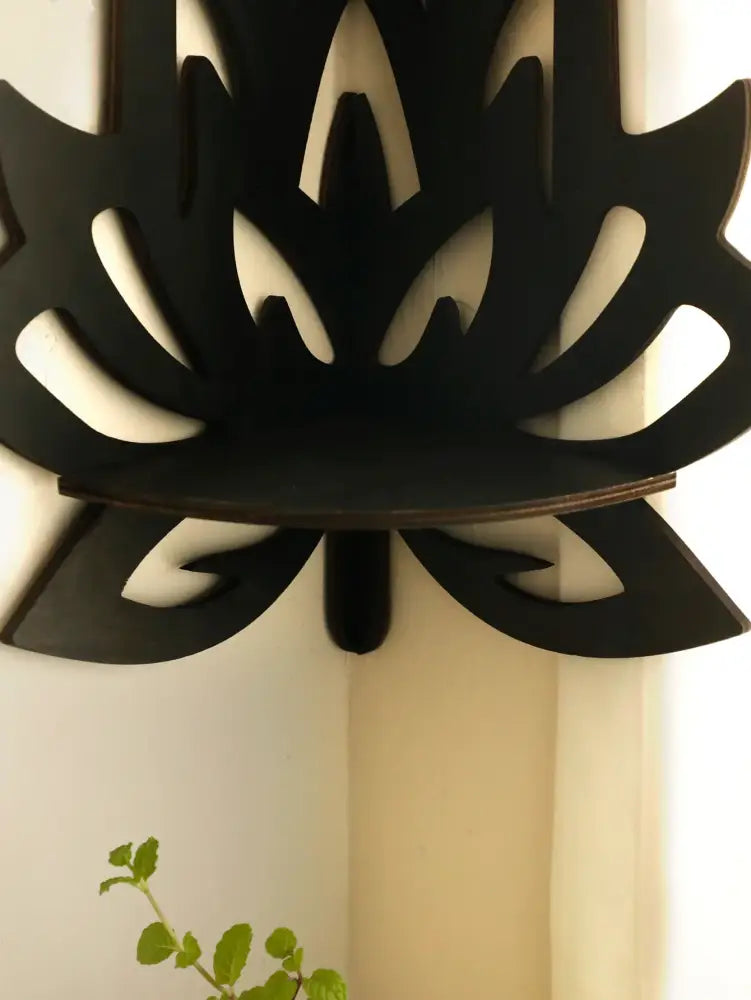 Black Metal Floating Shelf