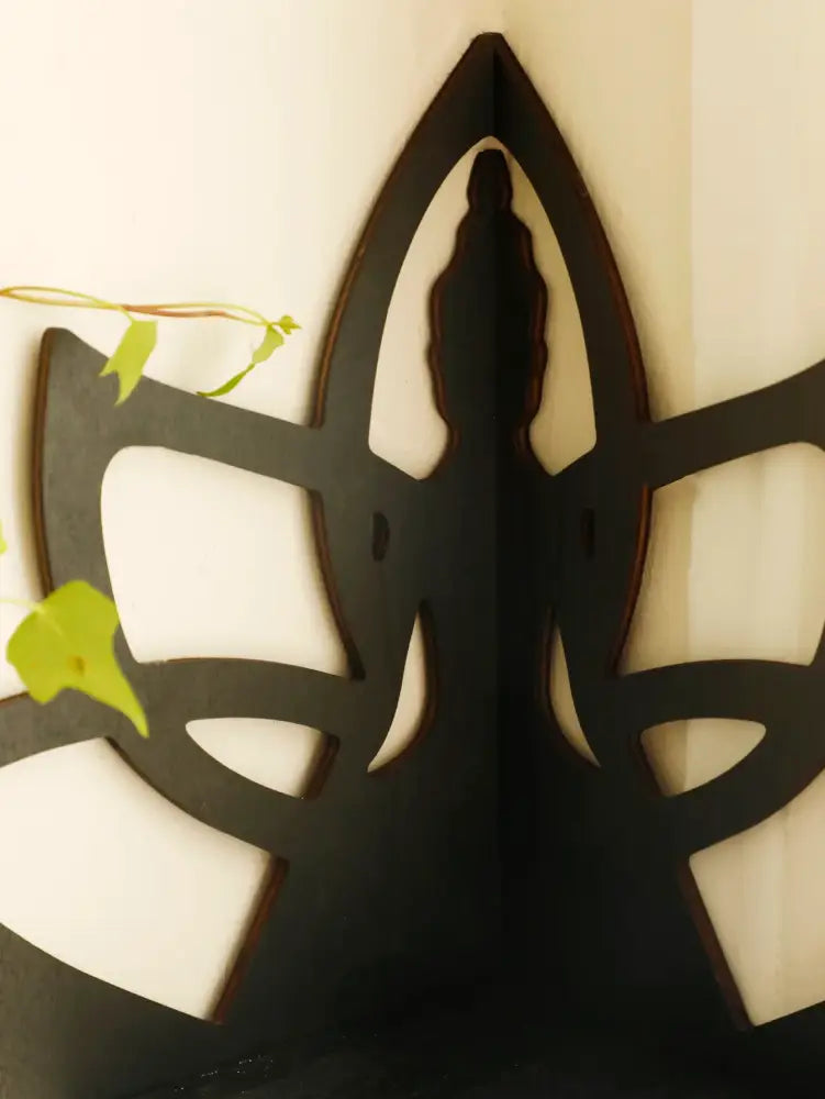 Black Metal Floating Shelf
