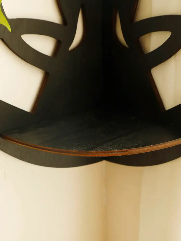 Black Metal Floating Shelf