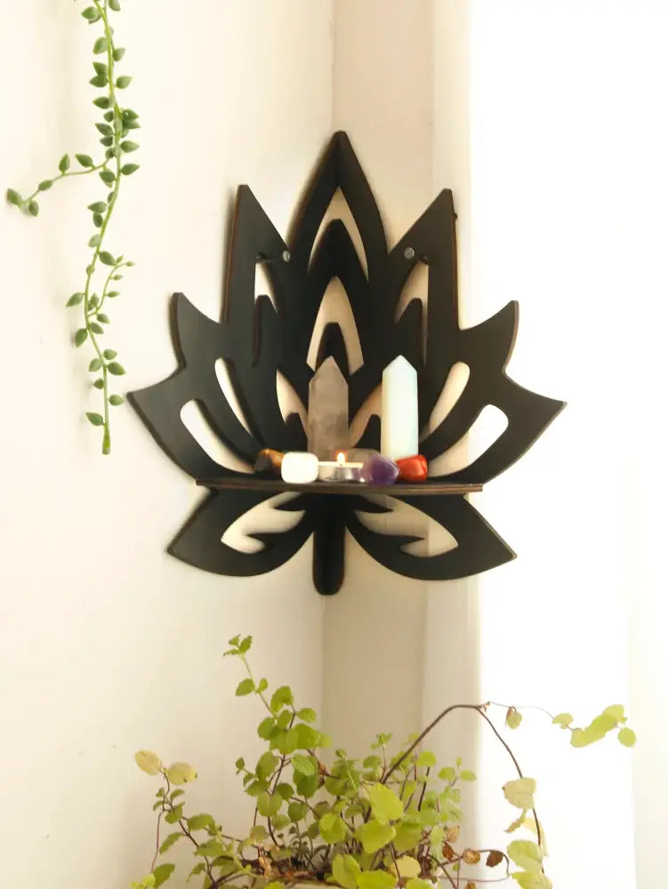 Black Metal Floating Shelf