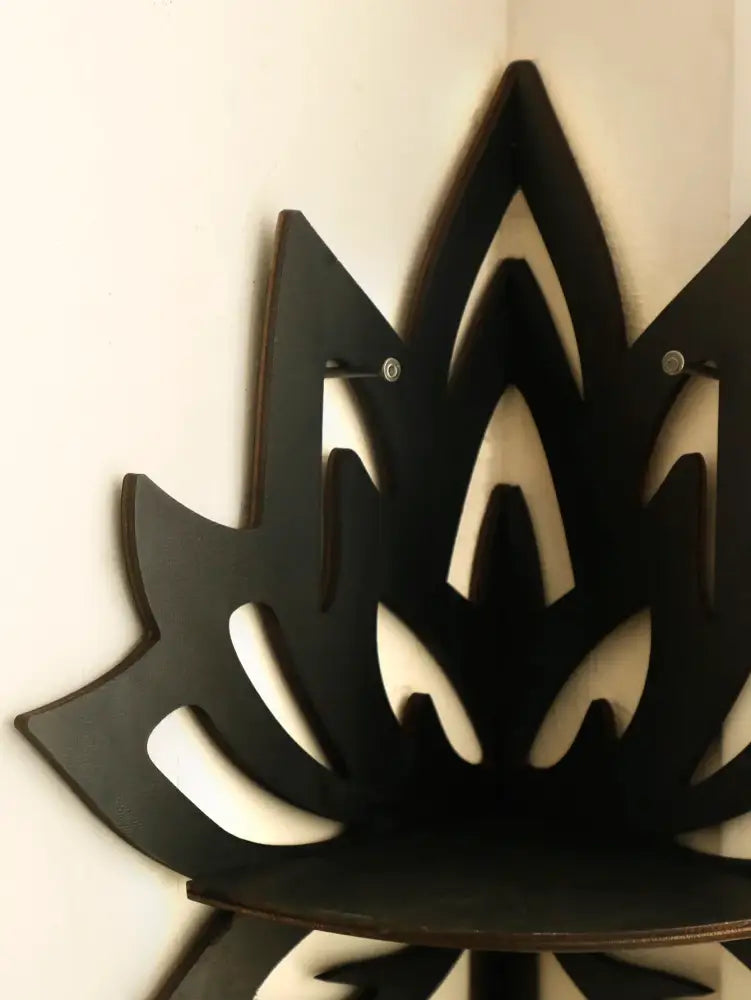 Black Metal Floating Shelf