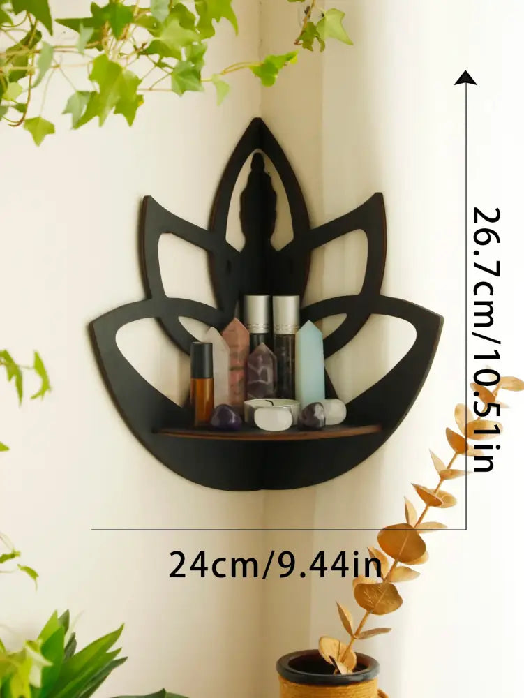 Black Metal Floating Shelf