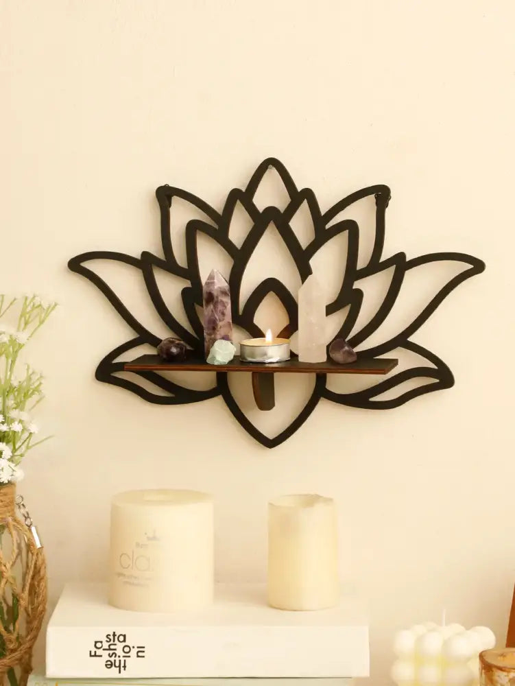 Black Metal Floating Shelf