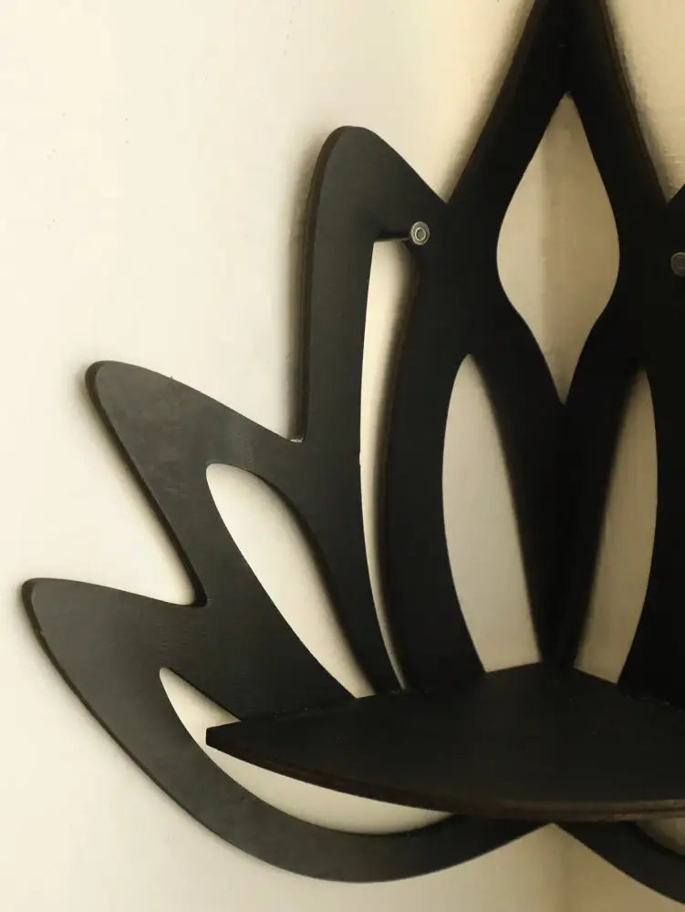 Black Metal Floating Shelf