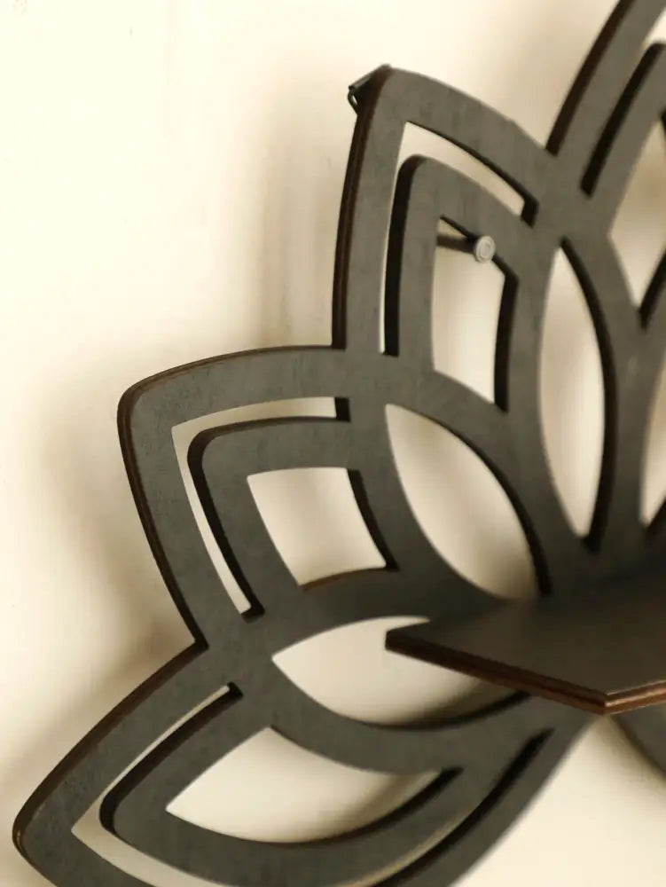 Black Metal Floating Shelf