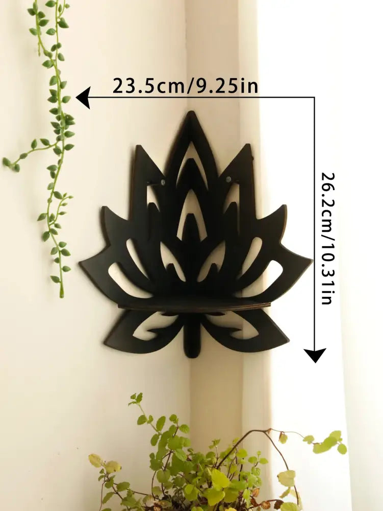 Black Metal Floating Shelf