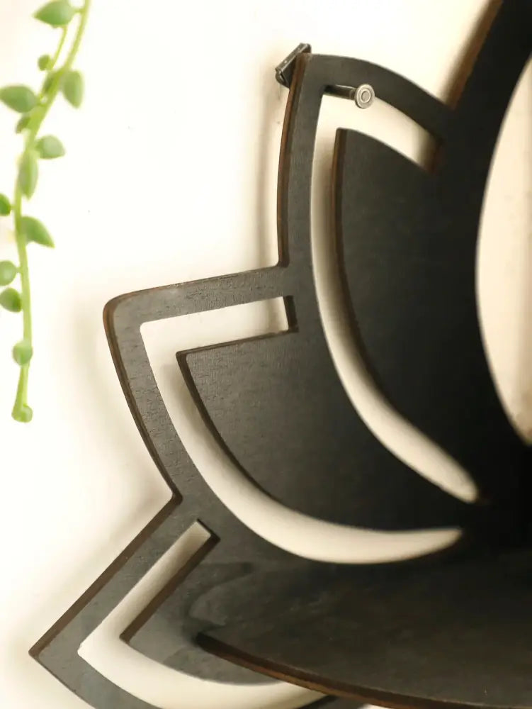 Black Metal Floating Shelf