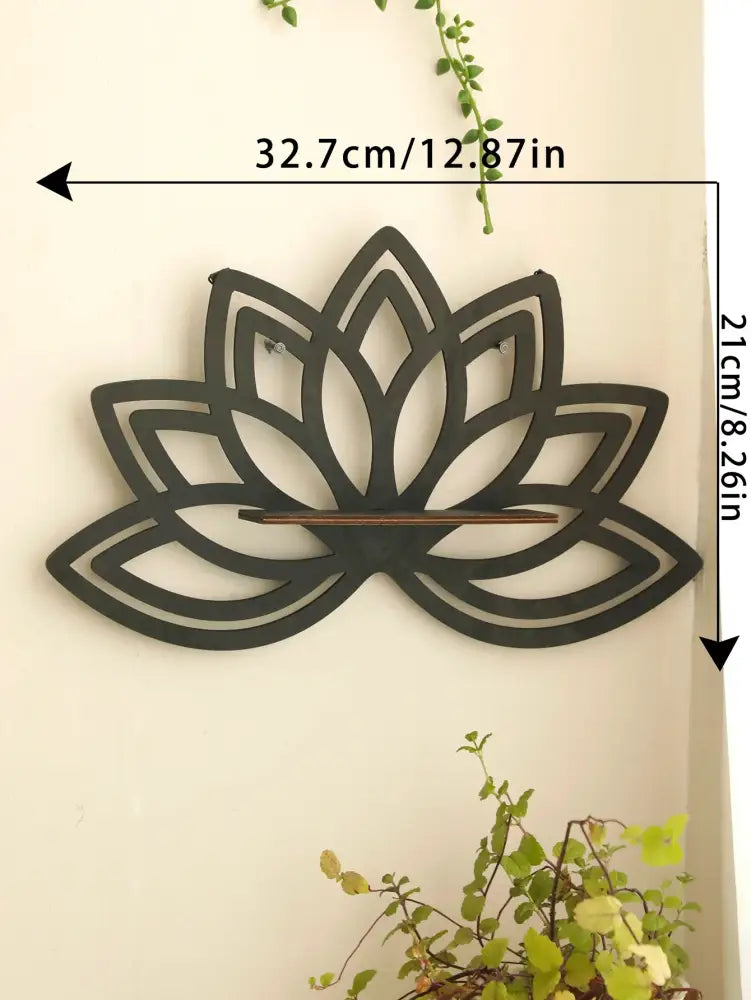 Black Metal Floating Shelf