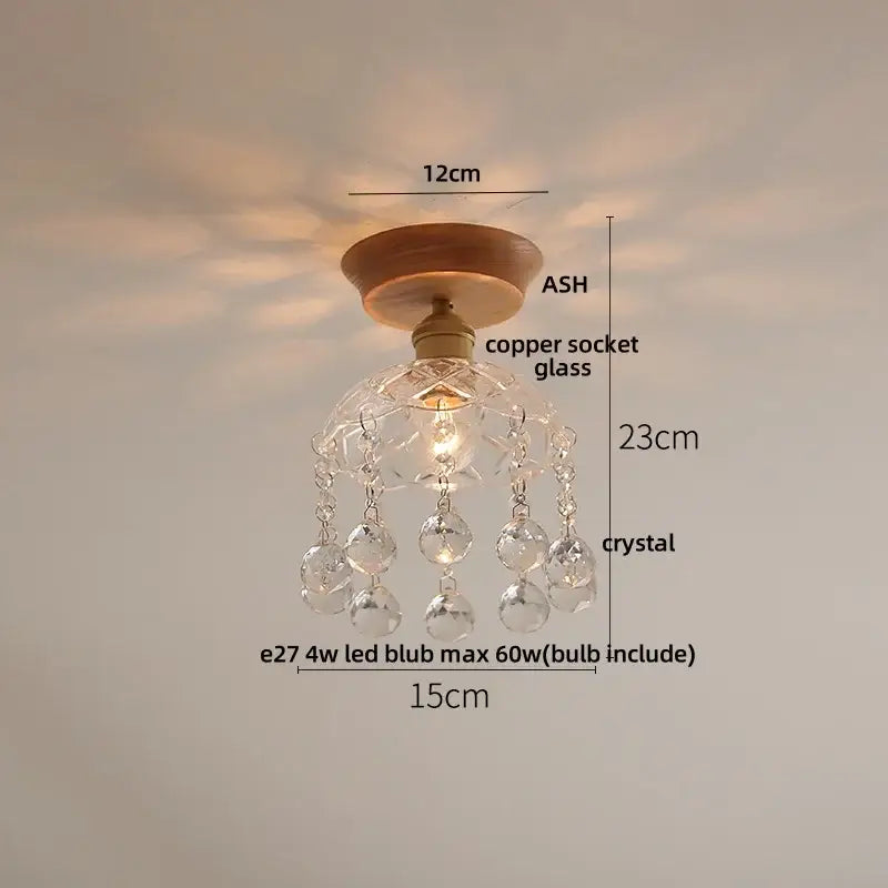 Lotus Glass Ceiling Light
