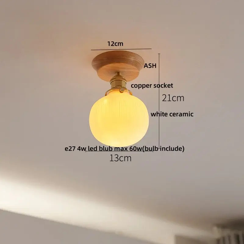 Lotus Glass Ceiling Light