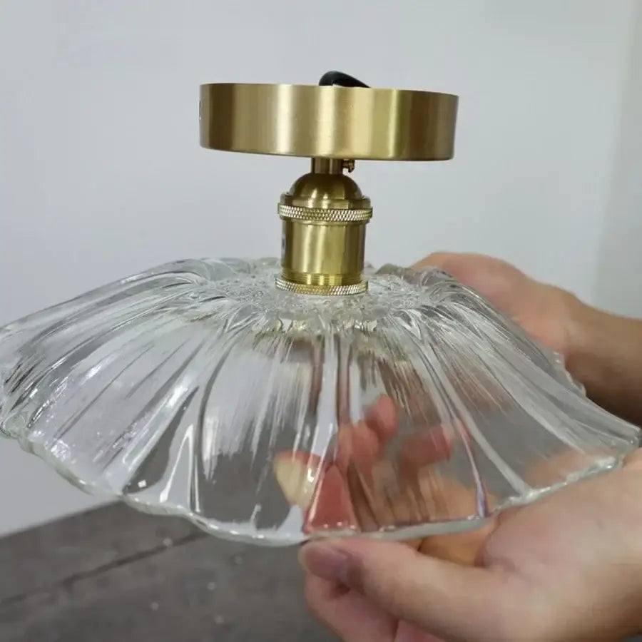 Lotus Glass Ceiling Light