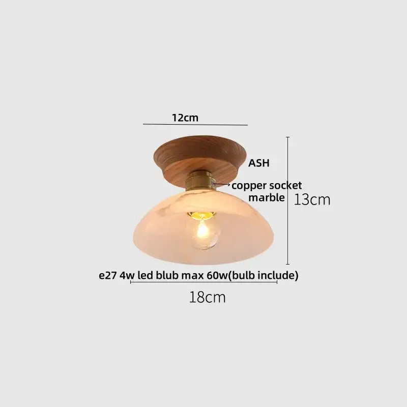 Lotus Glass Ceiling Light