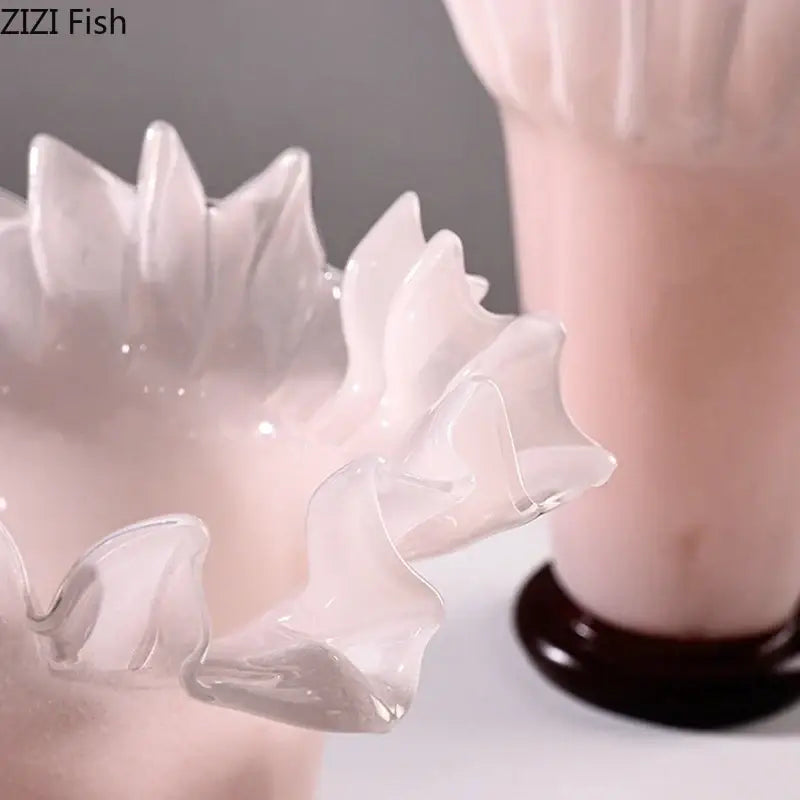 Blush Pink Lotus Ceramic Vase