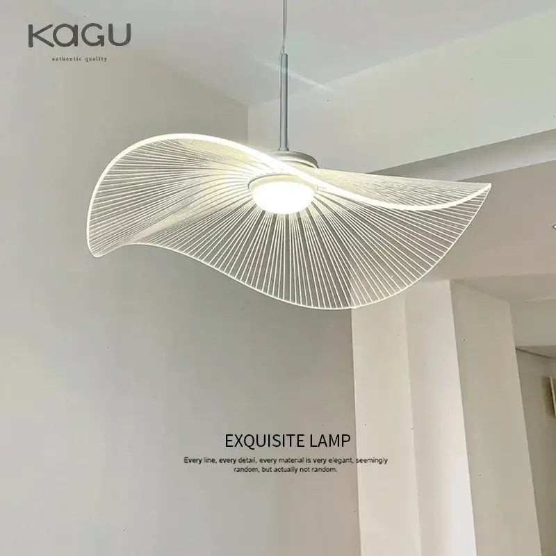 White Leaf Hat Chandelier