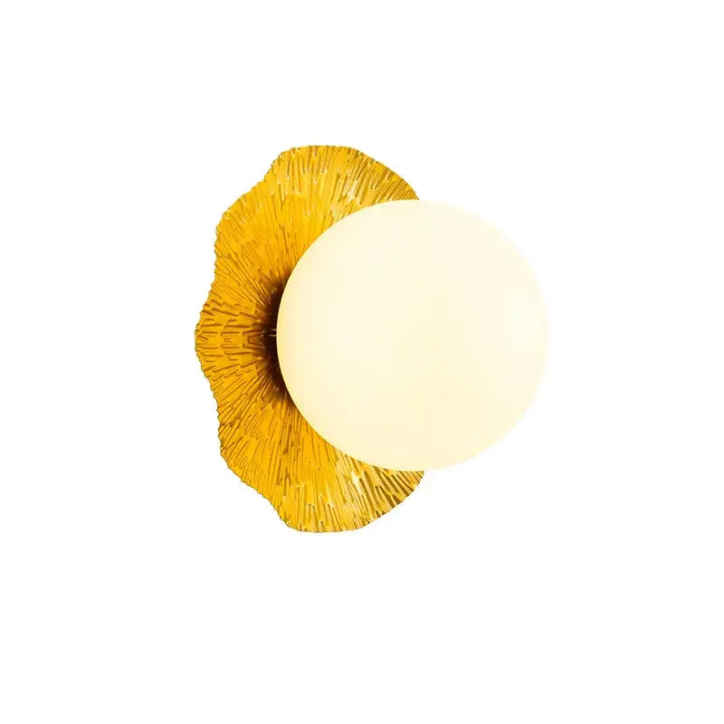 Gold Lotus Leaf Lamp