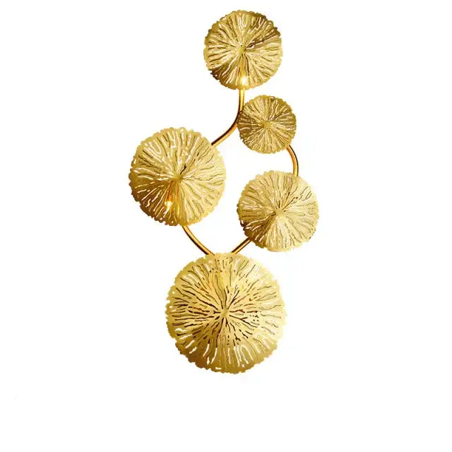 Gold Lotus Wall Sconce