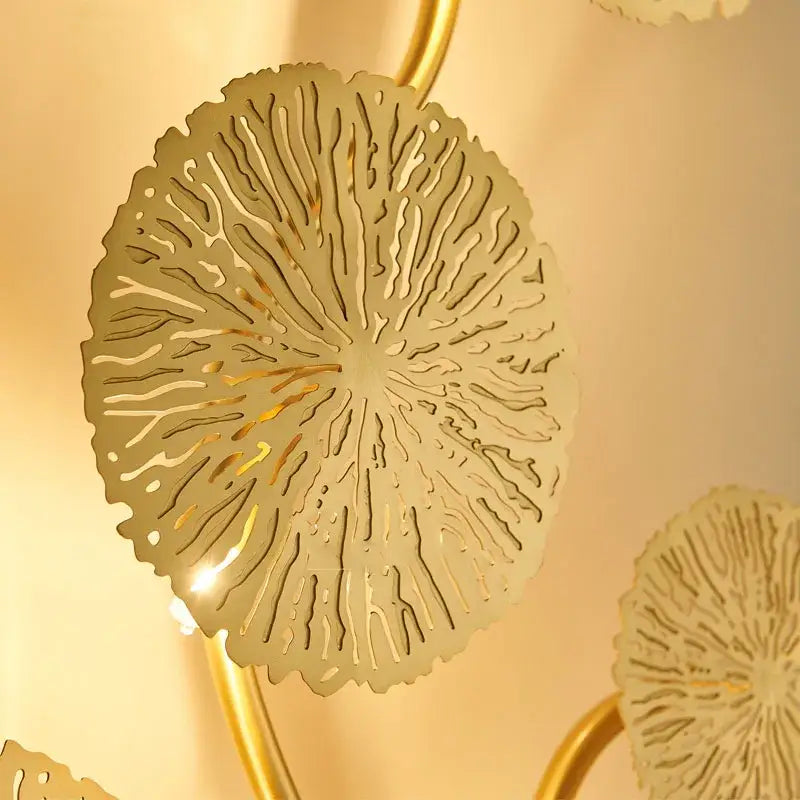 Gold Lotus Wall Sconce