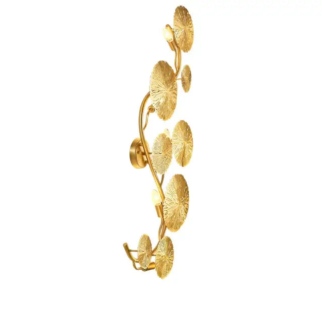 Gold Lotus Wall Sconce