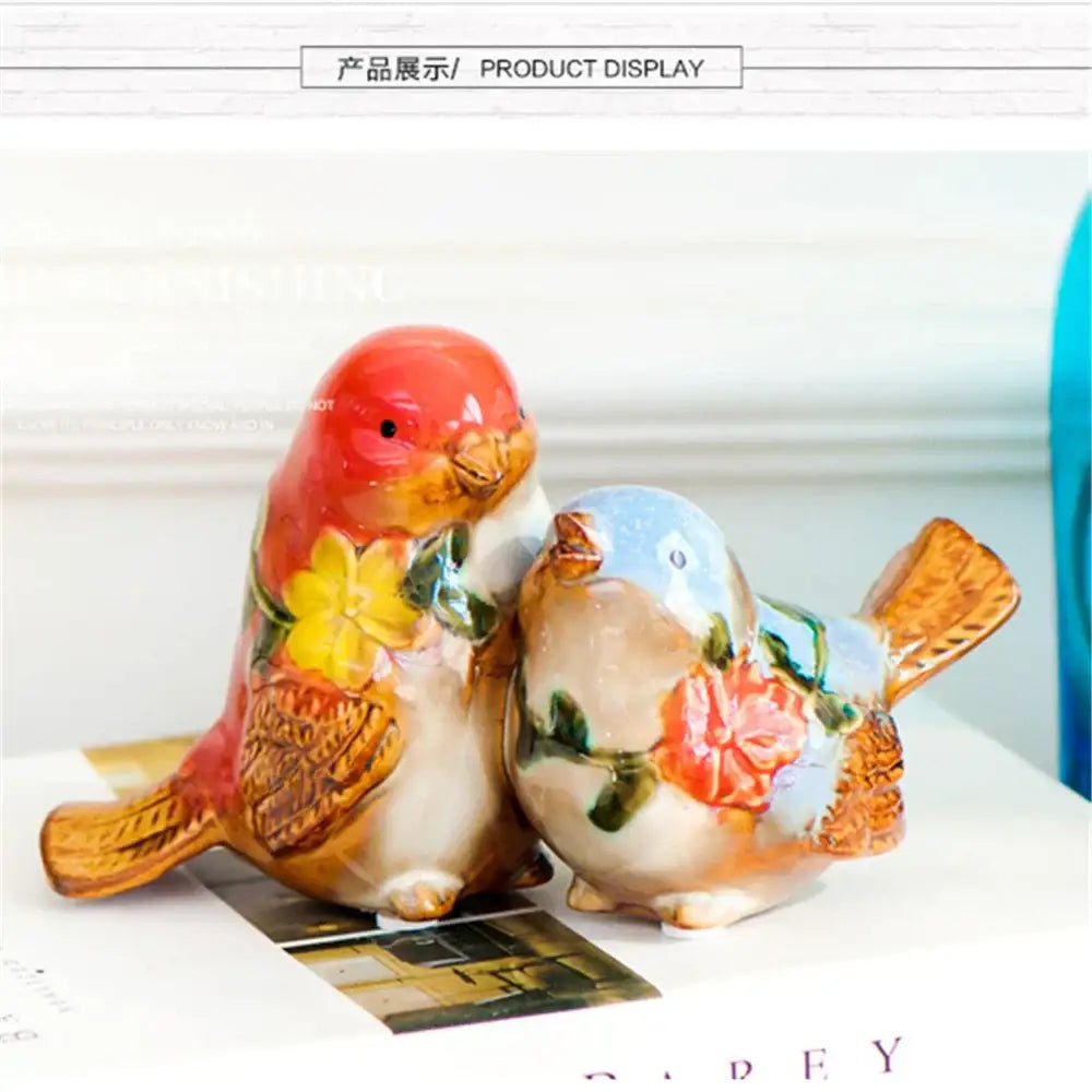 Painted Porcelain Couple Ornament