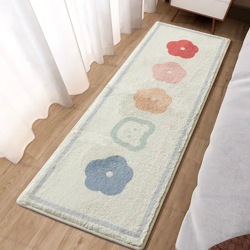 Pink Rabbit Bedside Rug