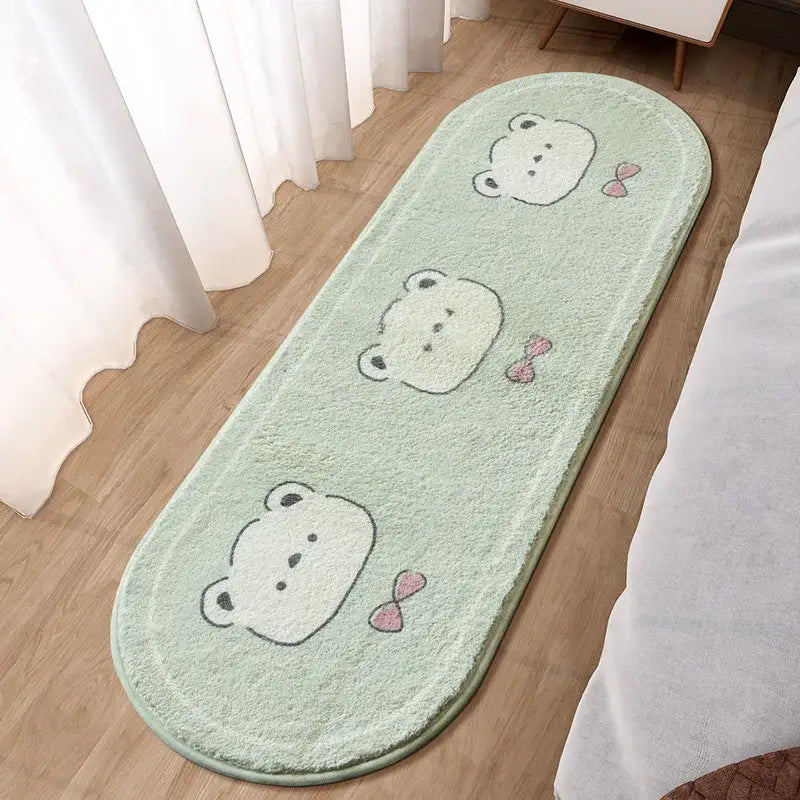 Pink Rabbit Bedside Rug