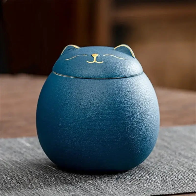 Colorful Ceramic Cat Jar