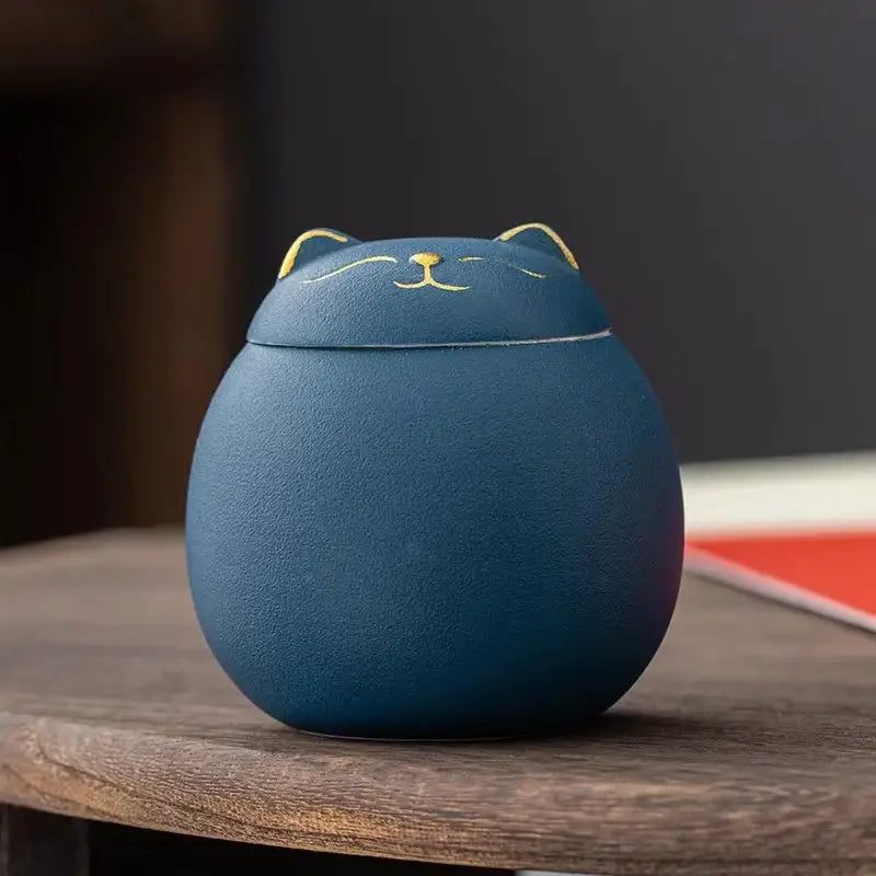 Colorful Ceramic Cat Jar