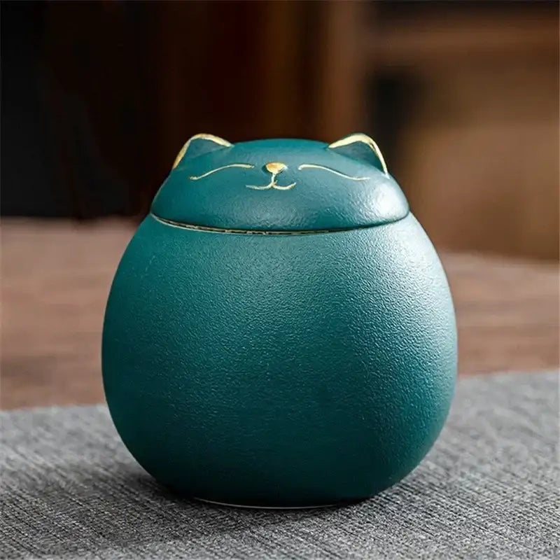 Colorful Ceramic Cat Jar
