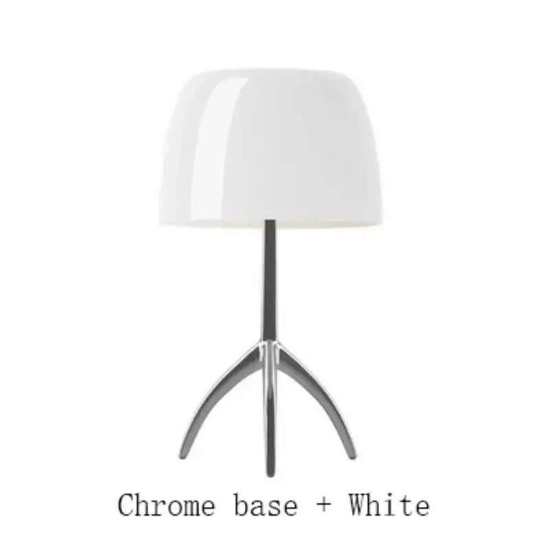 Cream Glass Table Lamp Italian Design