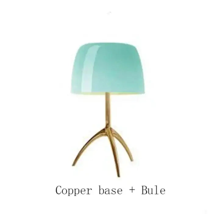 Cream Glass Table Lamp Italian Design