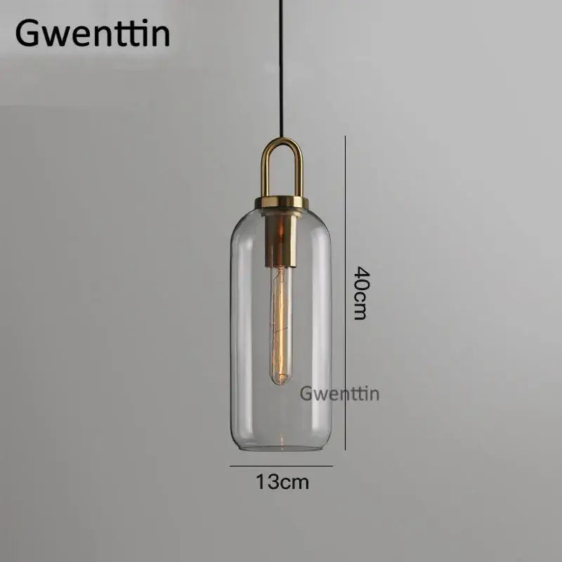 Brass Frosted Glass Pendant