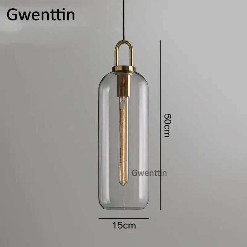 Brass Frosted Glass Pendant