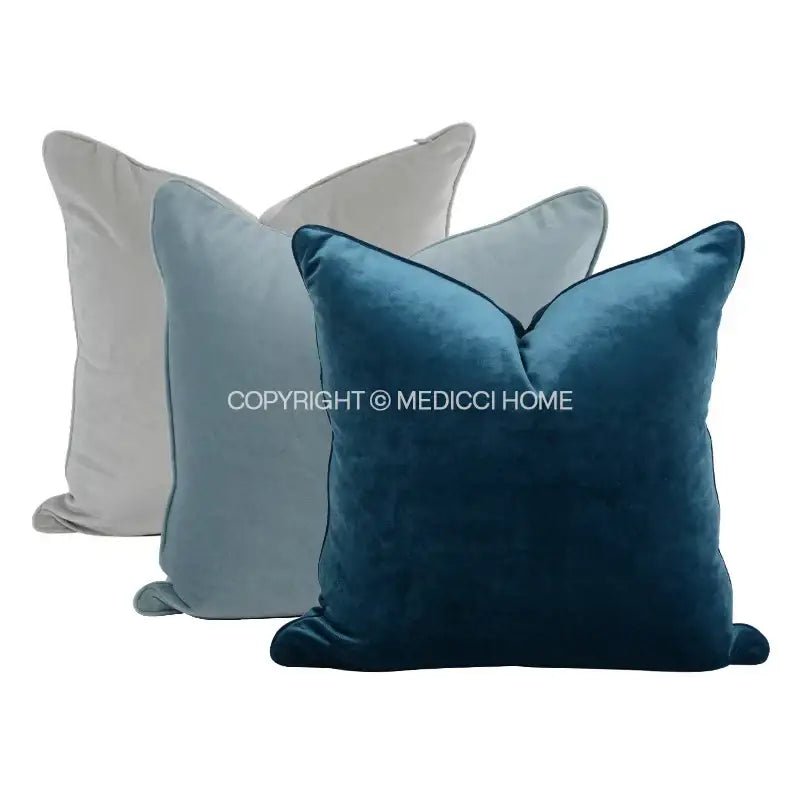 Teal Velvet Pillow Slipcover