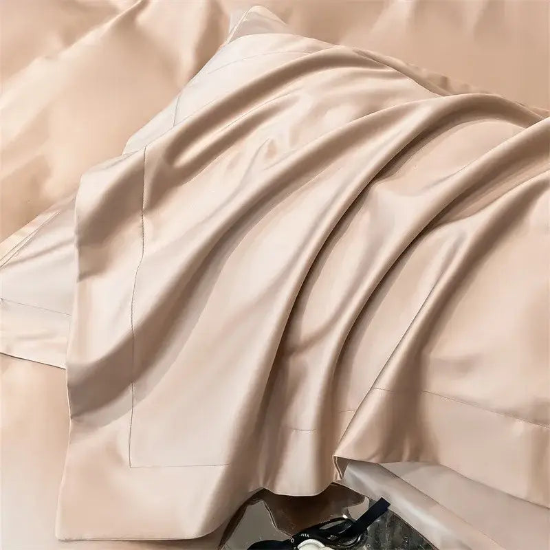 Gray Satin Duvet Cover