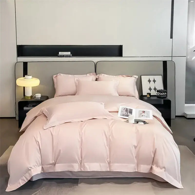 Mustard Satin Duvet Set