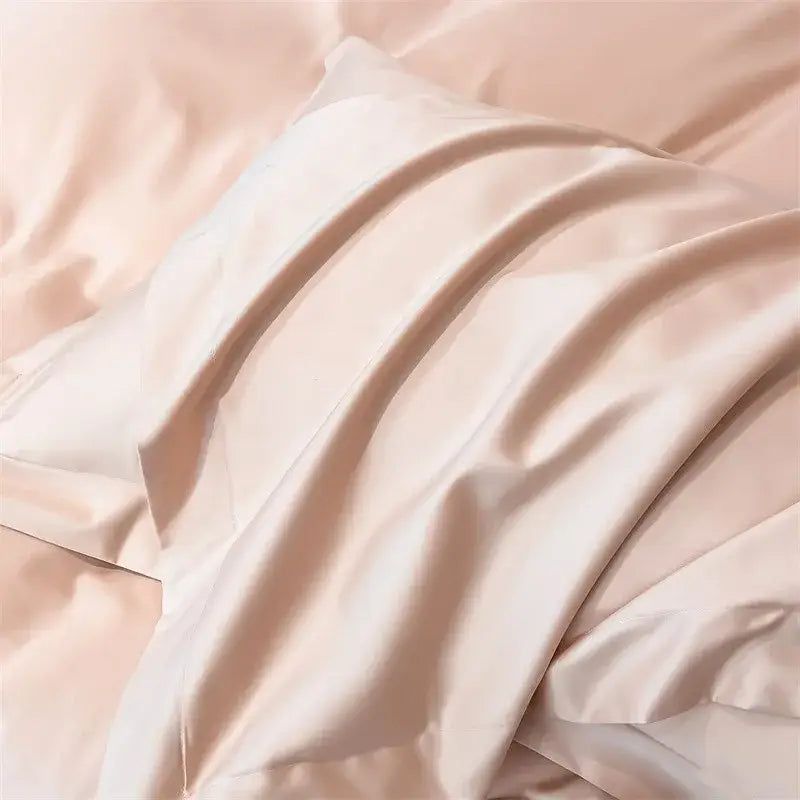 Silver Gray Satin Duvet