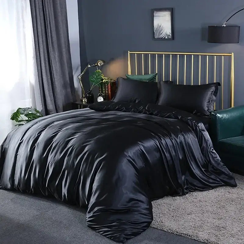 Copper Satin Bedding Set
